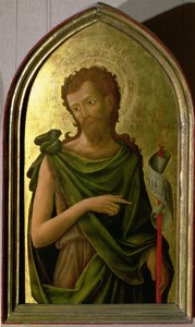 St. John the Baptist, panel from a polyptych removed from the church of St. Francesco in Padua by Antonio Vivarini